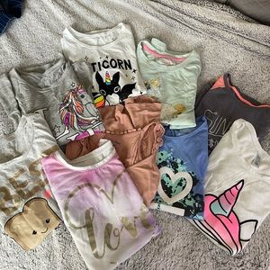 Girls 9 shirt bundle